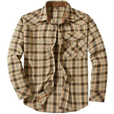 Men Cotton Long Sleeve Yellow Color Casual Shirts