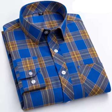 Slim Fit Shirt for Men with Checked