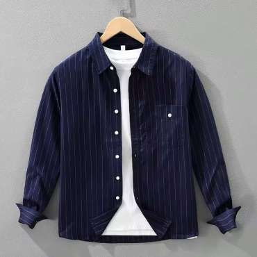 Classic Long Sleeve Formal Shirt for Men 100% Cotton