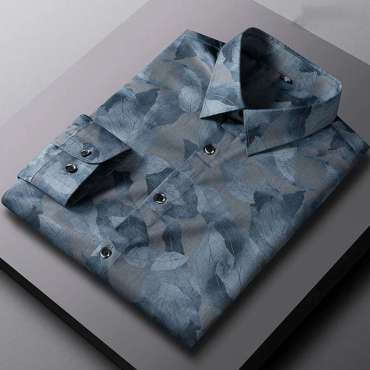 Men's Premium Cotton Light Grey Colour Check Shirt